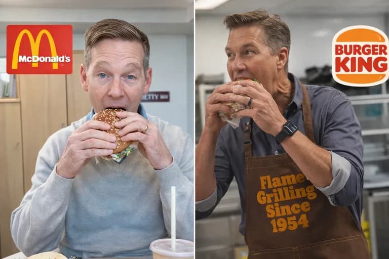 Após vídeo polêmico do McDonald’s, CEO do Burger King aparece comendo hambúrguer e internet vê provocação