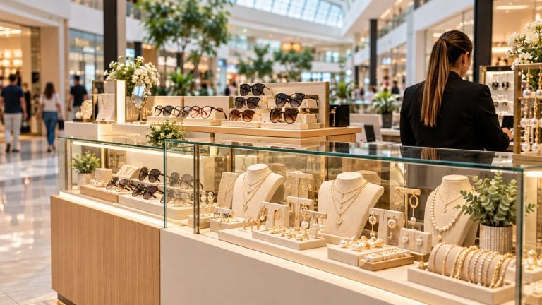 Franquias de moda em 2026: quiosques, semijoias e óculos ganham espaço
